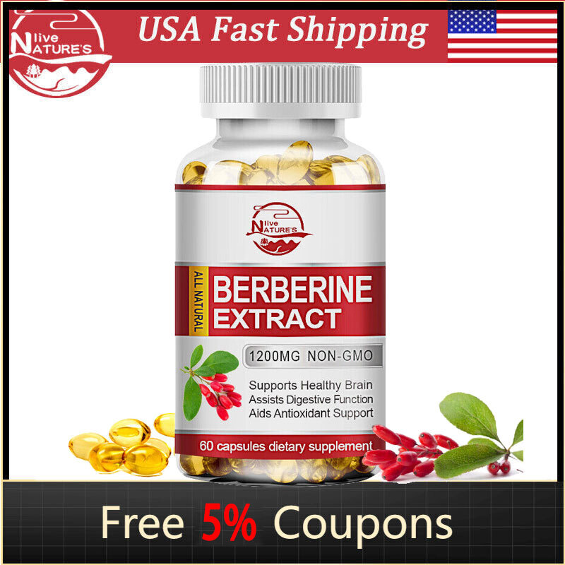 NL Blood Sugar Support Supplement 1200mg Berberine Cinnamon Extract – 60 Pills