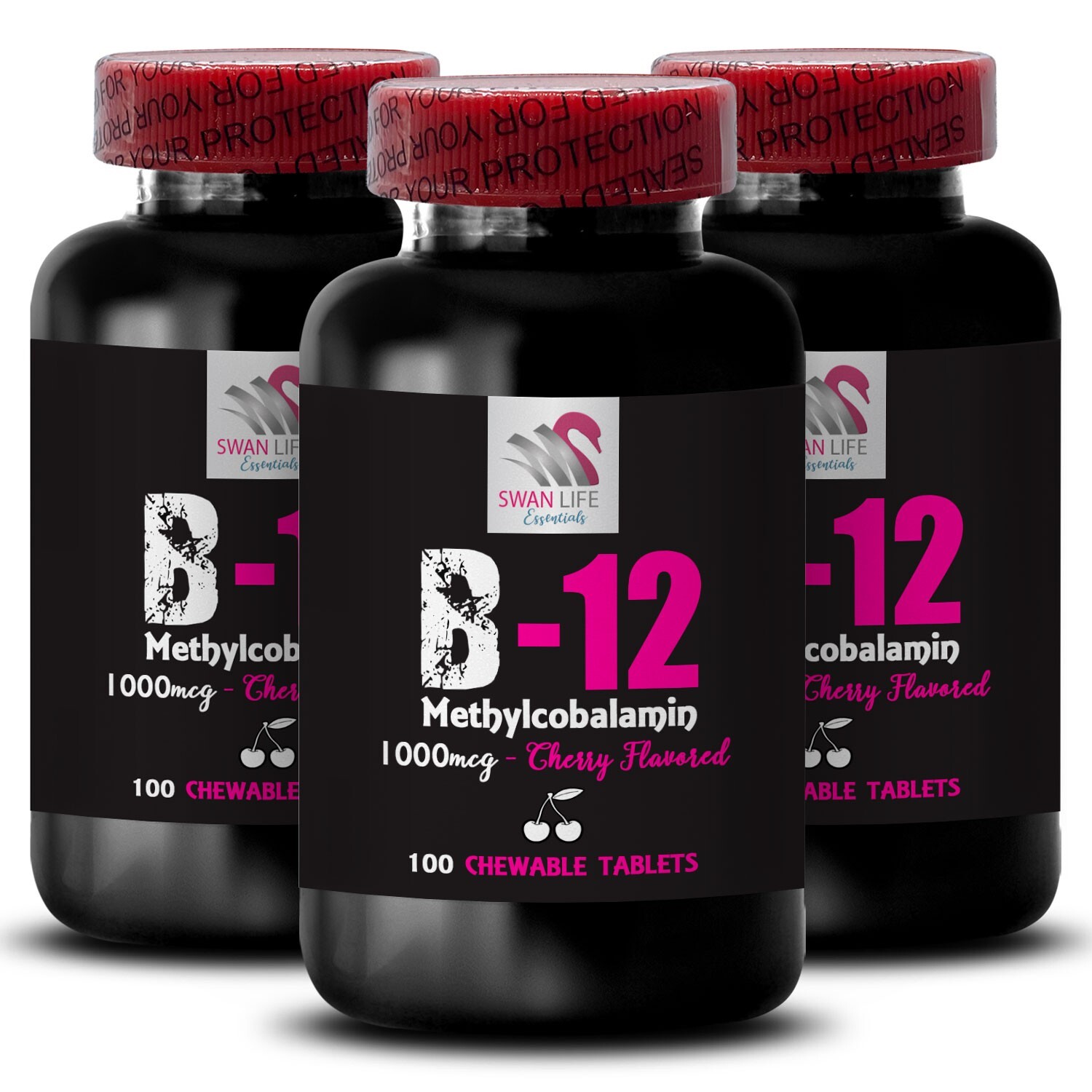 Vibrant Living – B-12 METHYLCOBALAMIN – Whole-Body Comfort 3 Bottles 300 Tablets