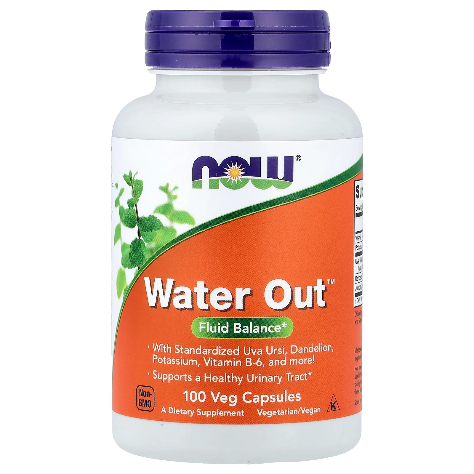 Now Foods Water Out Fluid Balance 100 Veggie Caps GMP Quality Assured, Vegan,