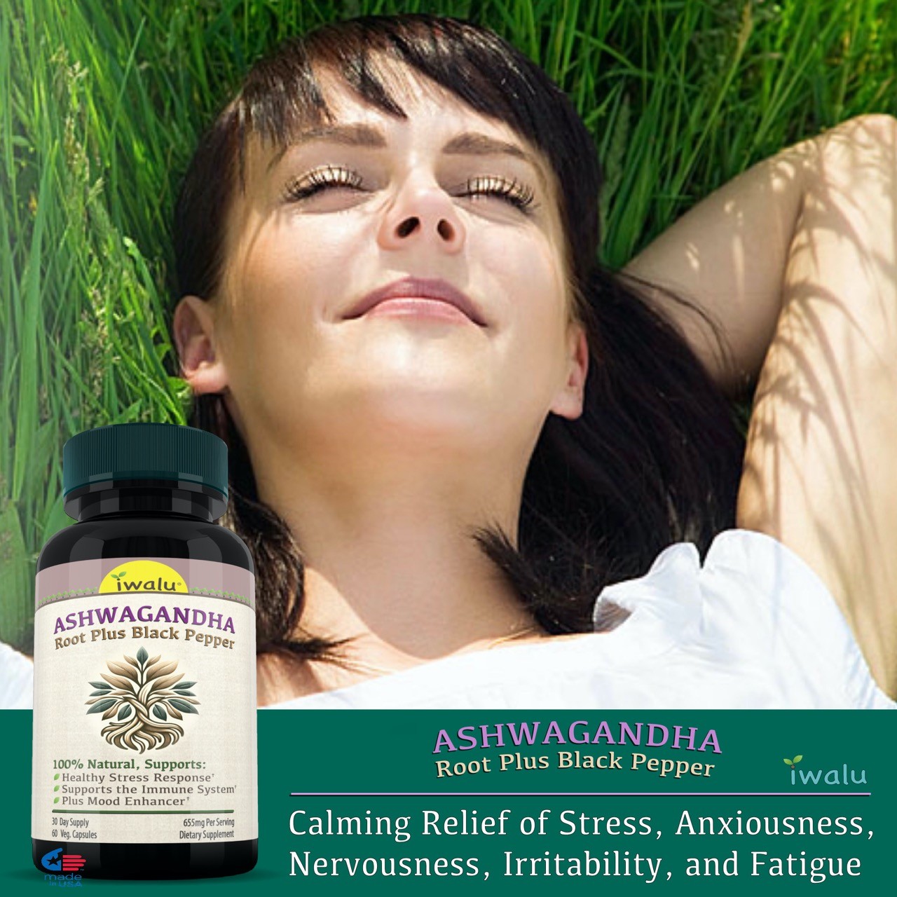 Benefits Ashwagandha Root | Ashwagandha Withania by IWALU  – *FAST FREE SHIPPING