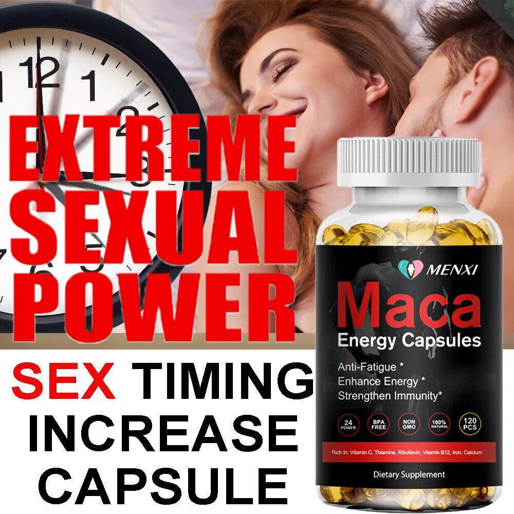 Male Enhancing 120 Capsules Maca Root 10000mg, Ashwagandha,Panax Ginseng Extract