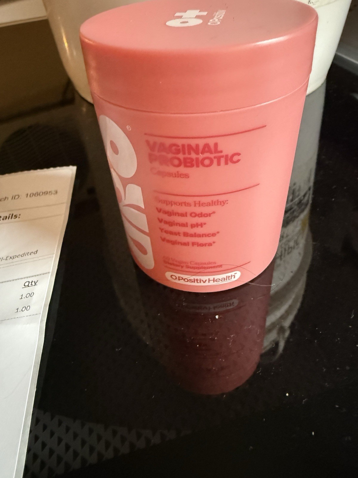 URO O Positiv Vaginal Probiotics for Women pH Balance with Prebiotics 60 Count