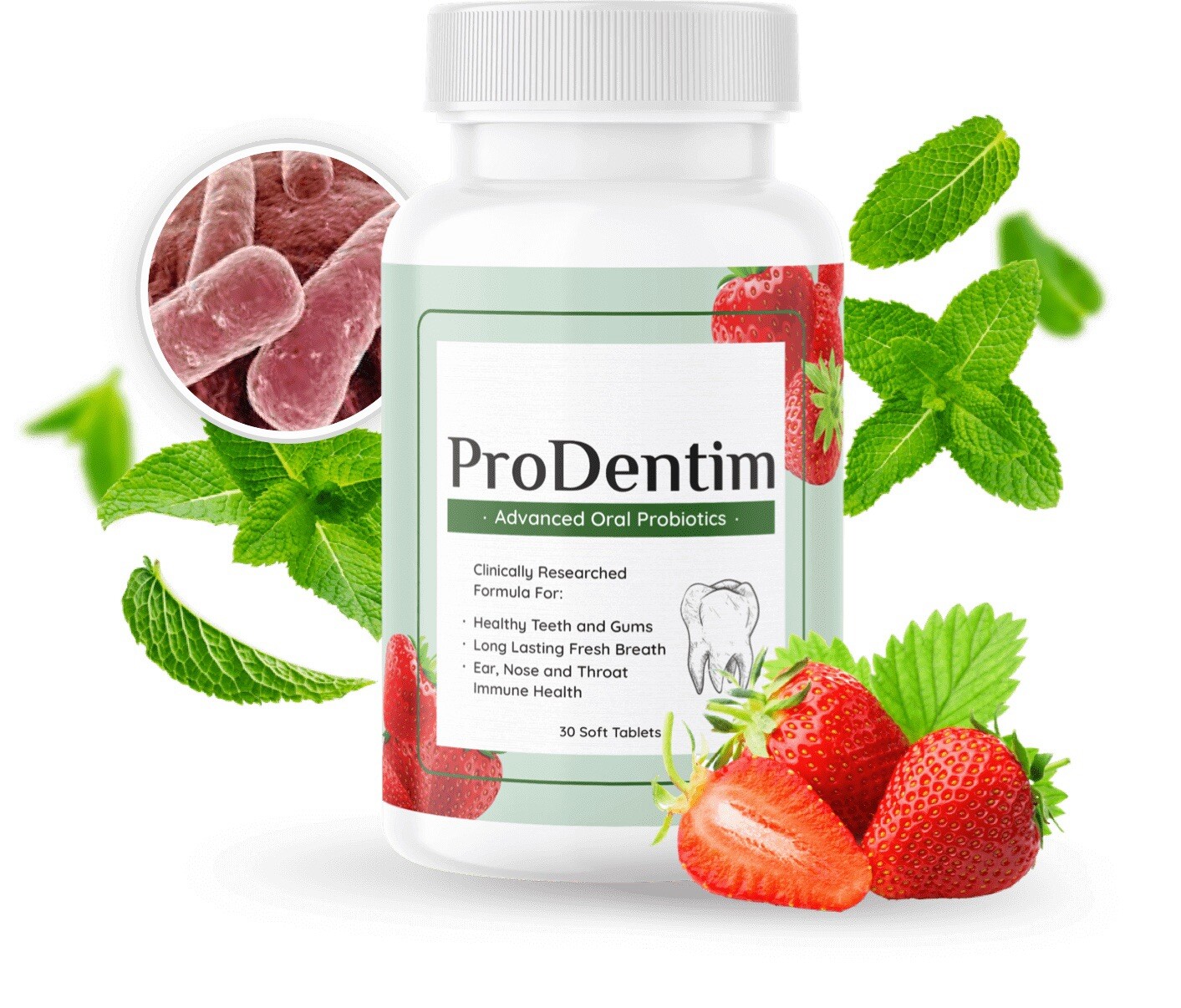 Prodentim Chewable Tablets Oral Probiotics 30 Count -For Healthy Teeth & Gums