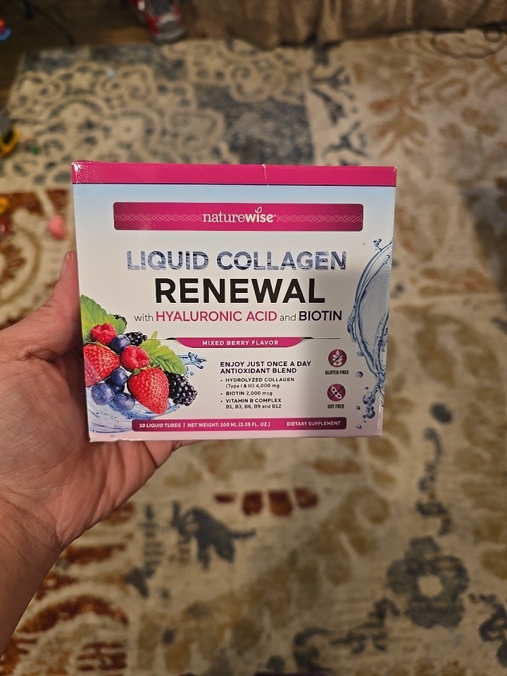 Hydrolyzed Liquid Collagen 4000mg with Biotin & Vitamins – Mixed Berry 30 Tubes