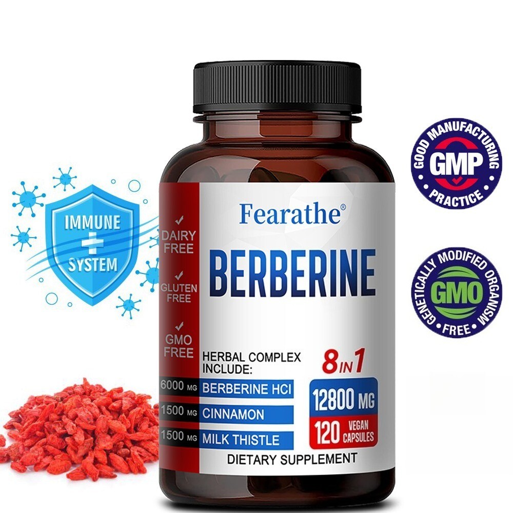 Berberine with Ceylon Cinnamon 6000mg 120 Capsules Heart Health & Immunity