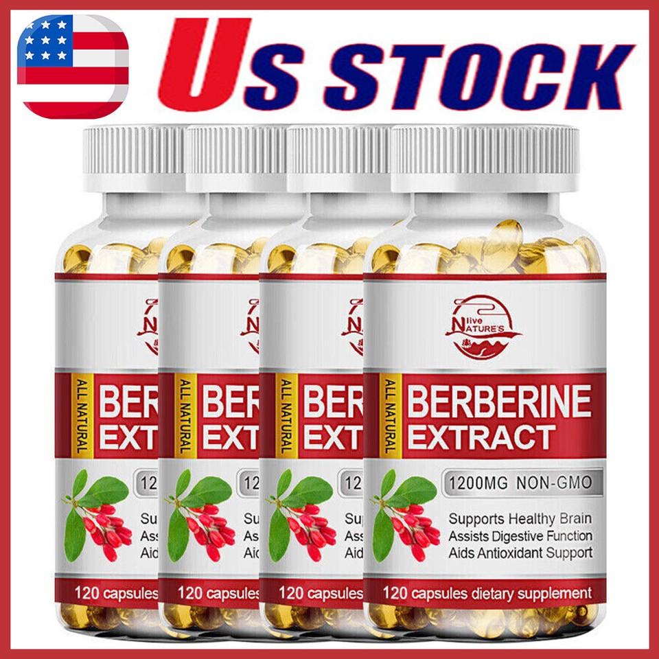 480 Pills Blood Sugar Support Supplement 1200mg Berberine Cinnamon Extract