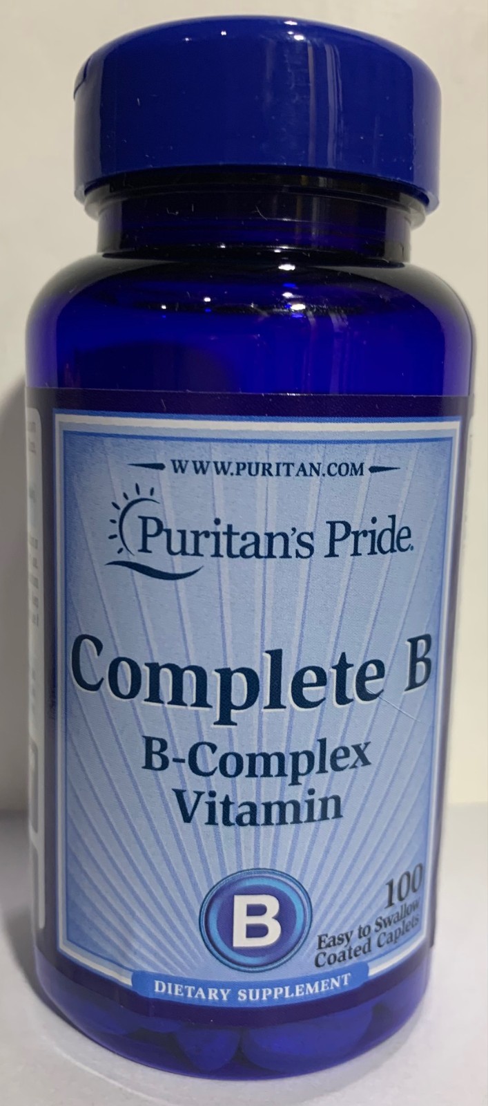 Puritan’s Pride Complete B (Vitamin B Complex) – 100 Caplets