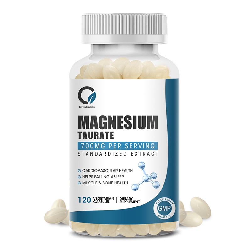 Magnesium Taurate for Sleep and Cardiovascular Health 700 mg 120 Capsule
