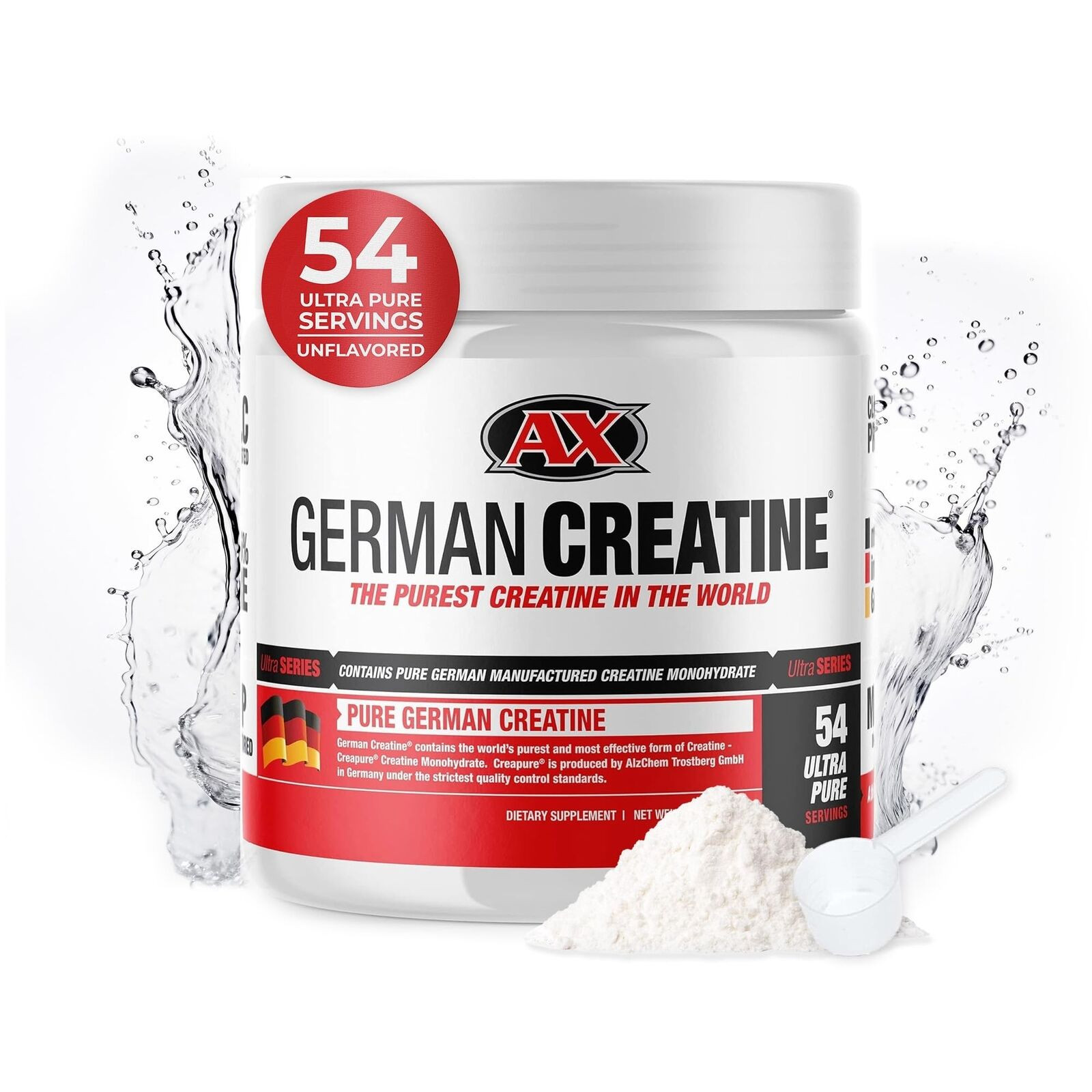 German Creatine – Pure Creapure Micronized Creatine Monohydrate Powder, Promo…