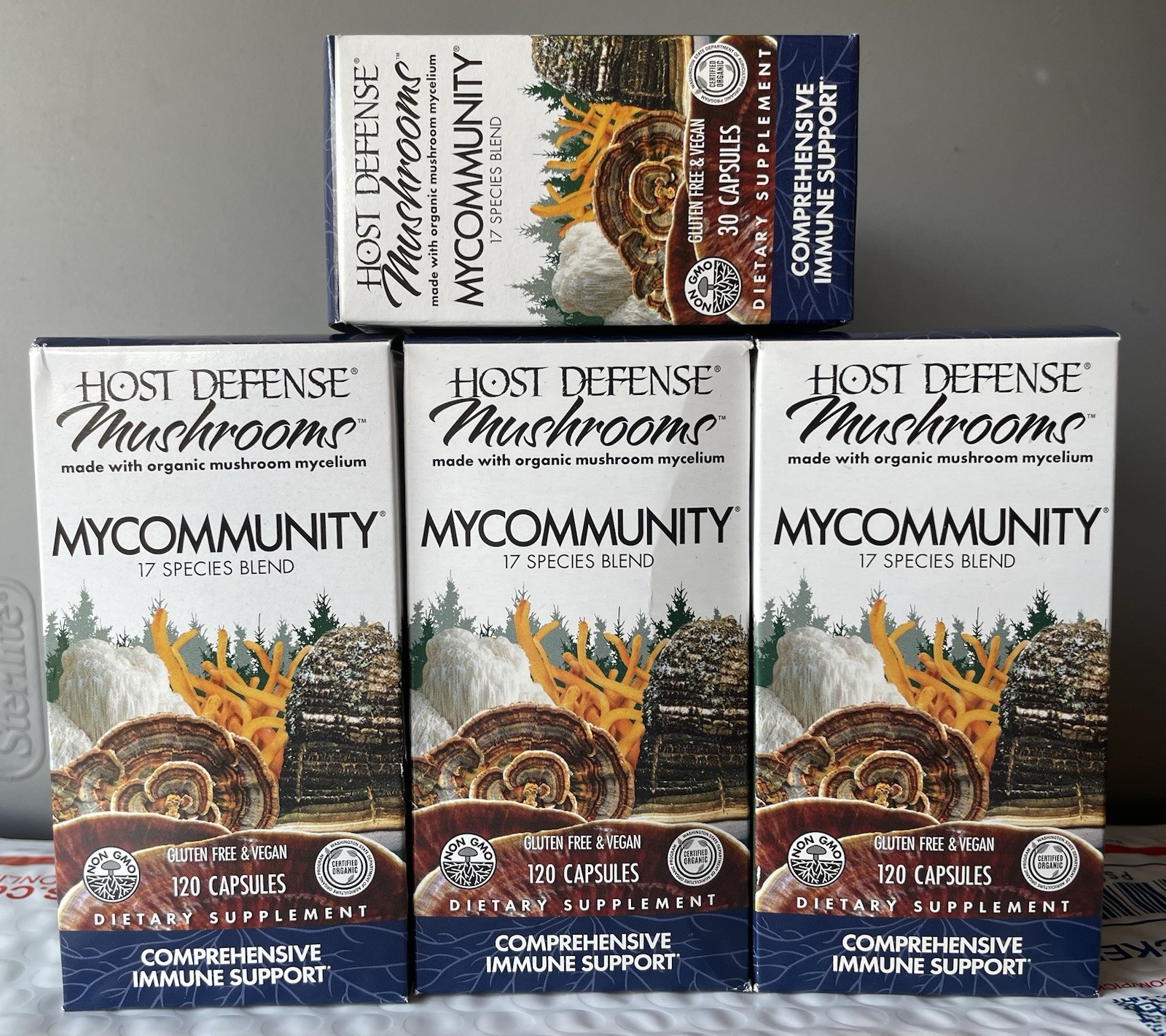 Host Defense My Community- 3 x 120 Caps  – Plus 60 Caps Free Bonus – $33.33 Each