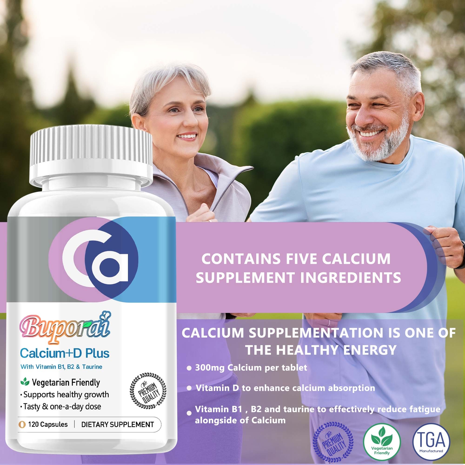 Calcium＋Vitamin D supplements – Maintain Healthy and Strong Bones and Muscles