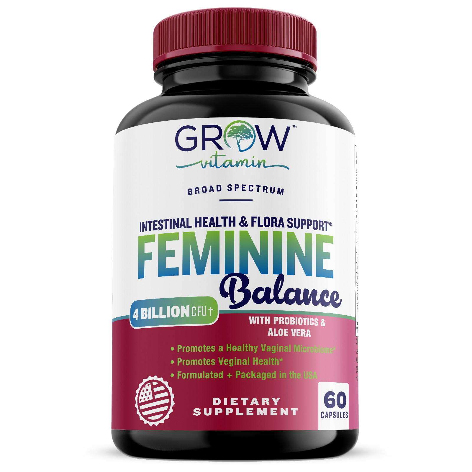 Balance Complex Vaginal Health Probiotics for Women Supplement NEW, 60 Capsules