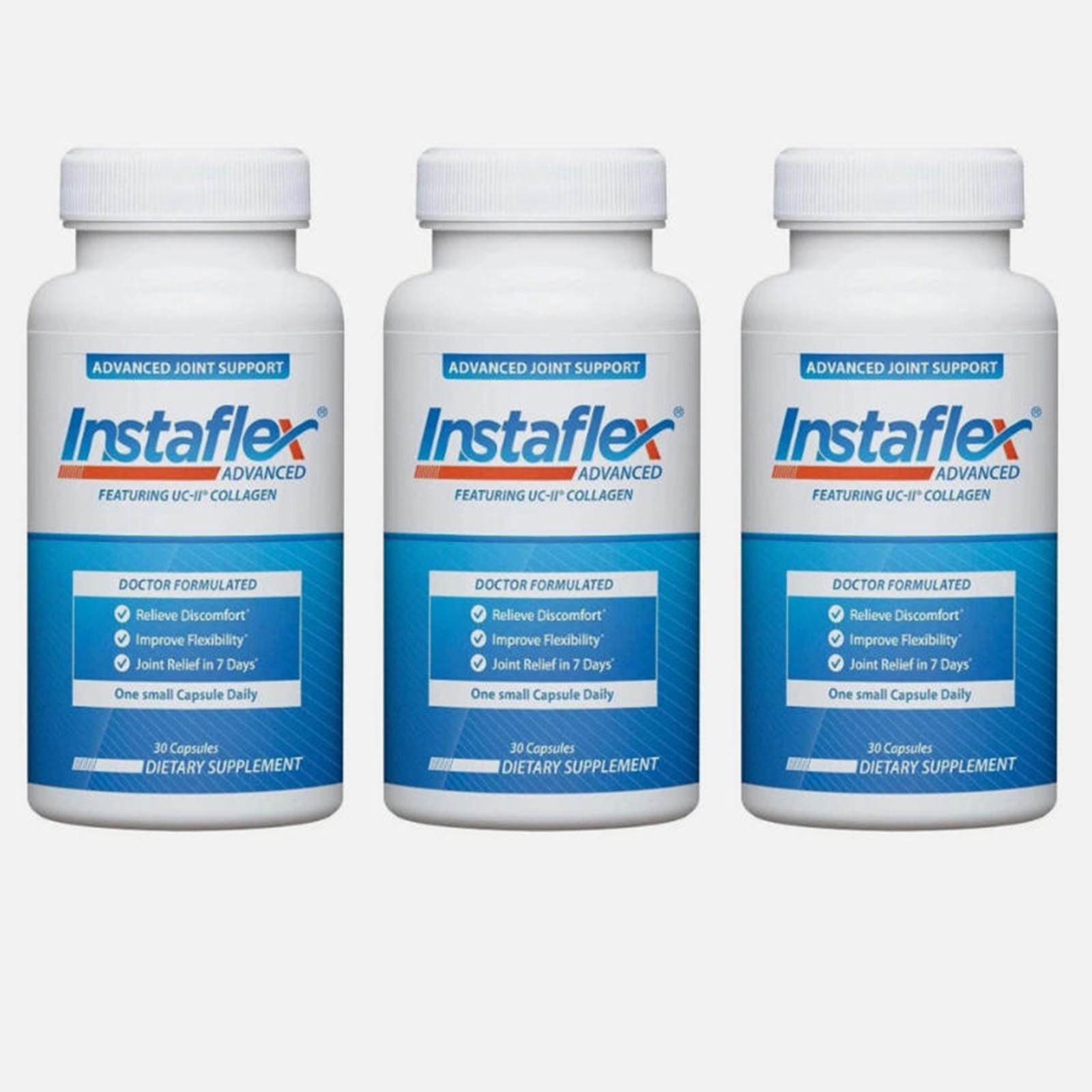 3 Pack Instaflex Advanced Joint Support Supplement 90 Capsules New Exp 2027