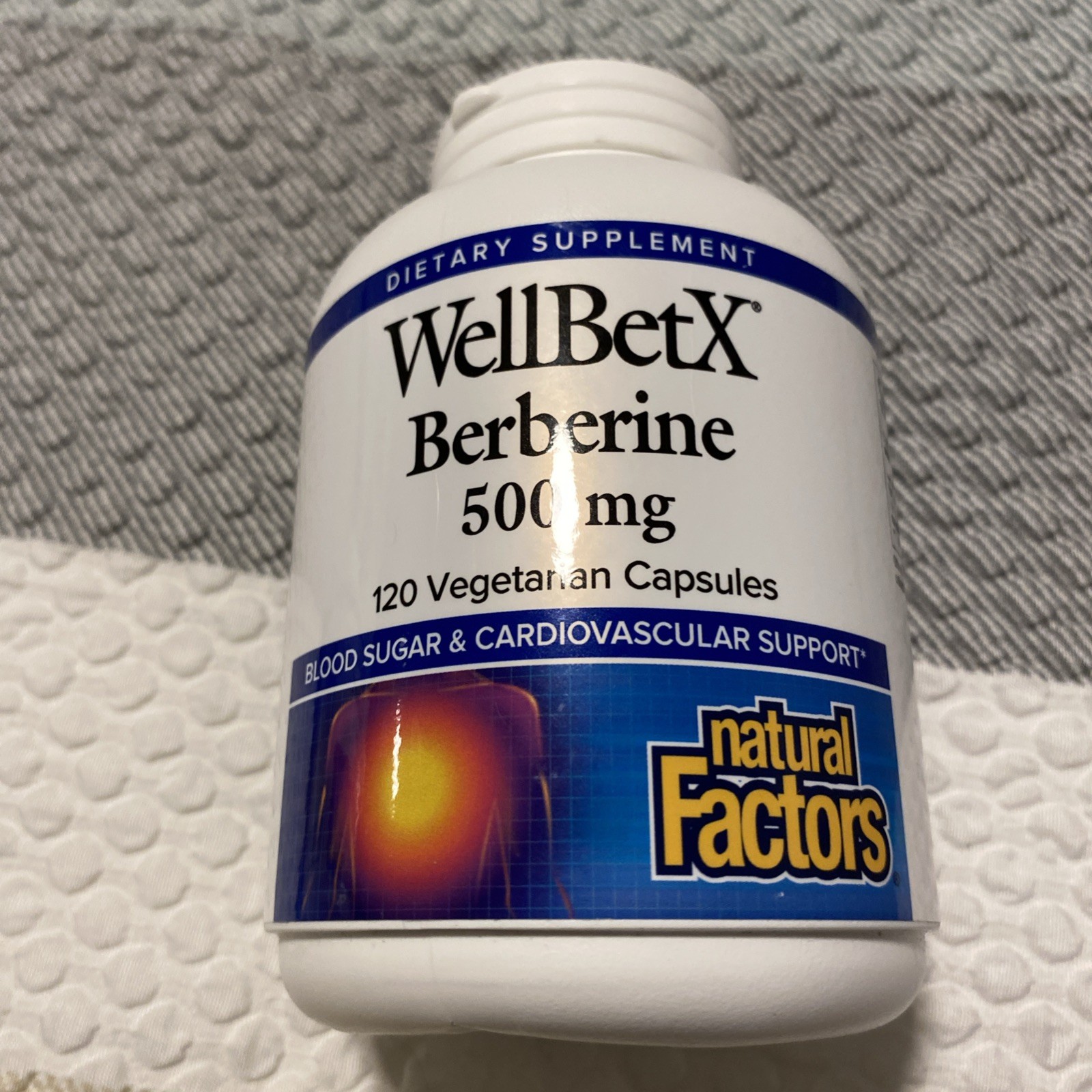 Natural Factors, WellBetX, Berberine, 500 mg per cap, 120 Vegetarian Capsules