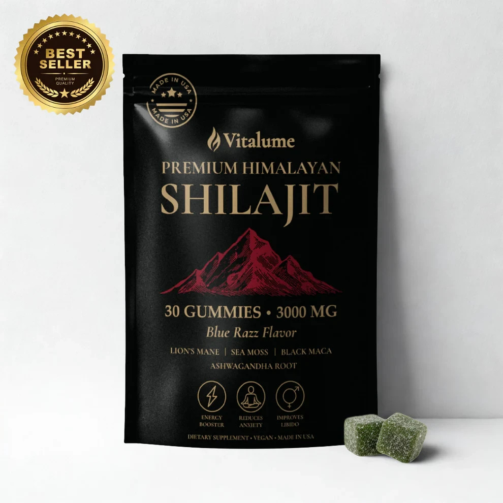 Himalayan Shilajit Gold Gummies 3000mg | Organic Fulvic Acid | Energy & Vitality