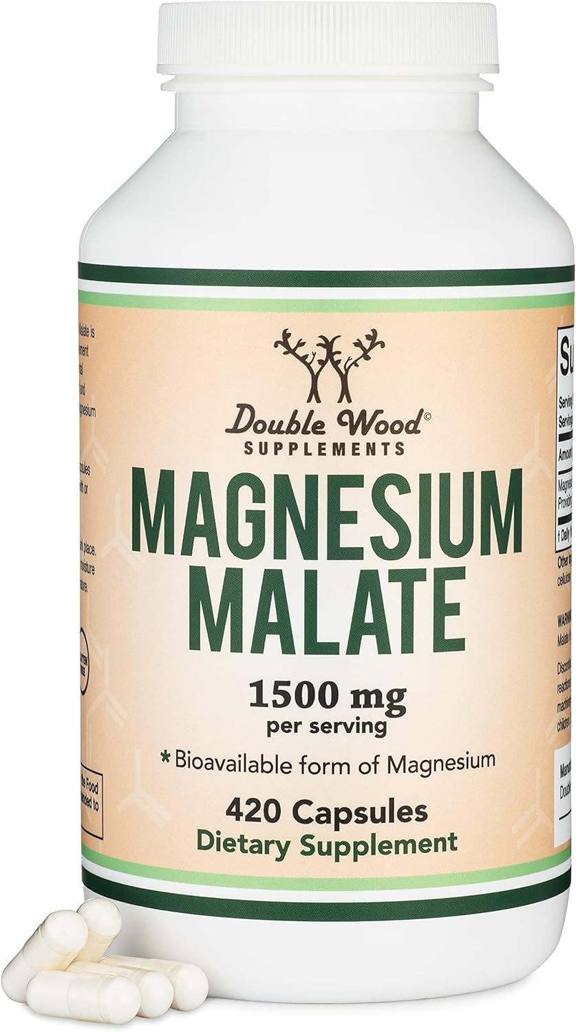 Malato de magnesio 1,500 mg – Apoya la salud de los nervios y las articulaciones