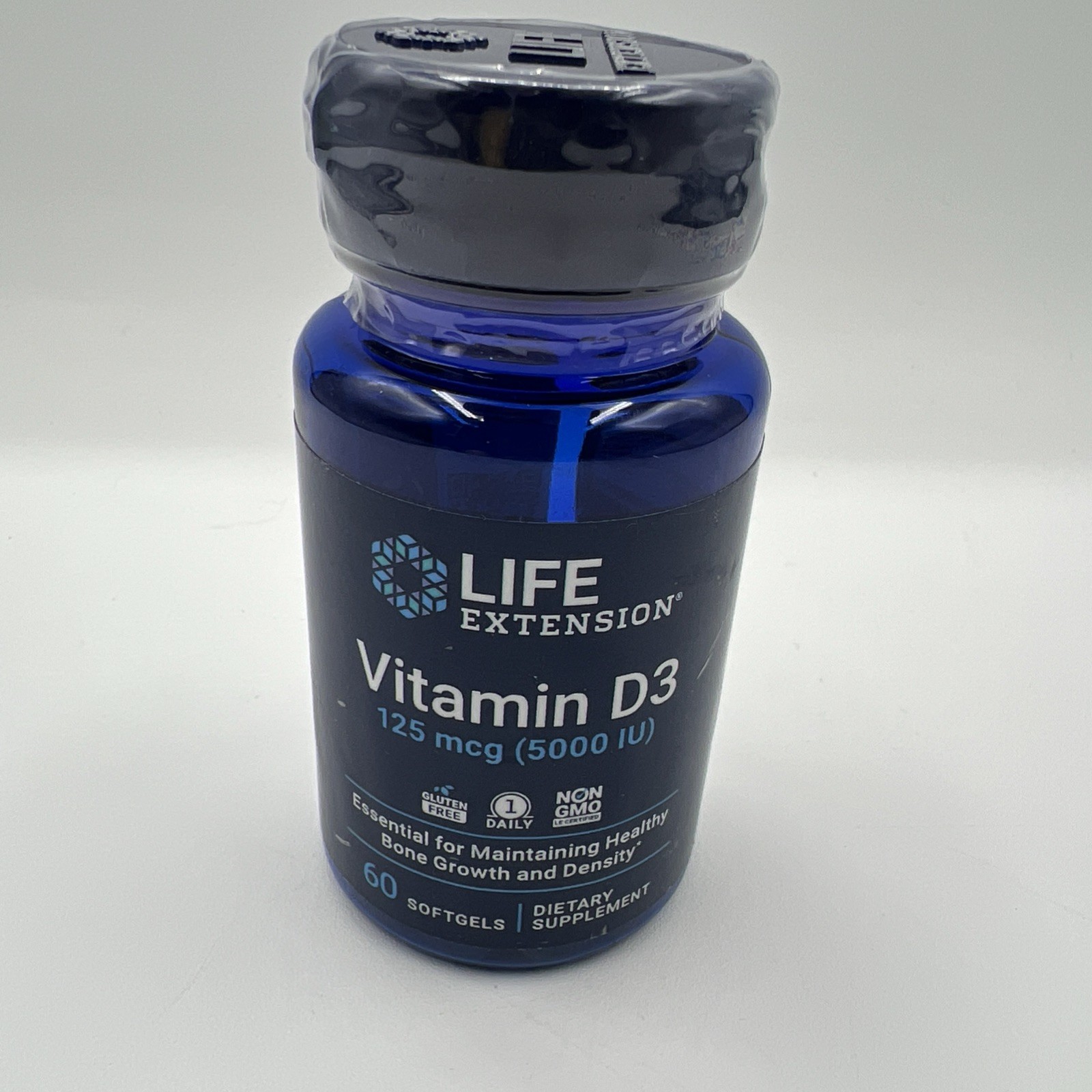 Life Extension Vitamin D3 125 mcg 5000 IU 60 Softgels 4/27