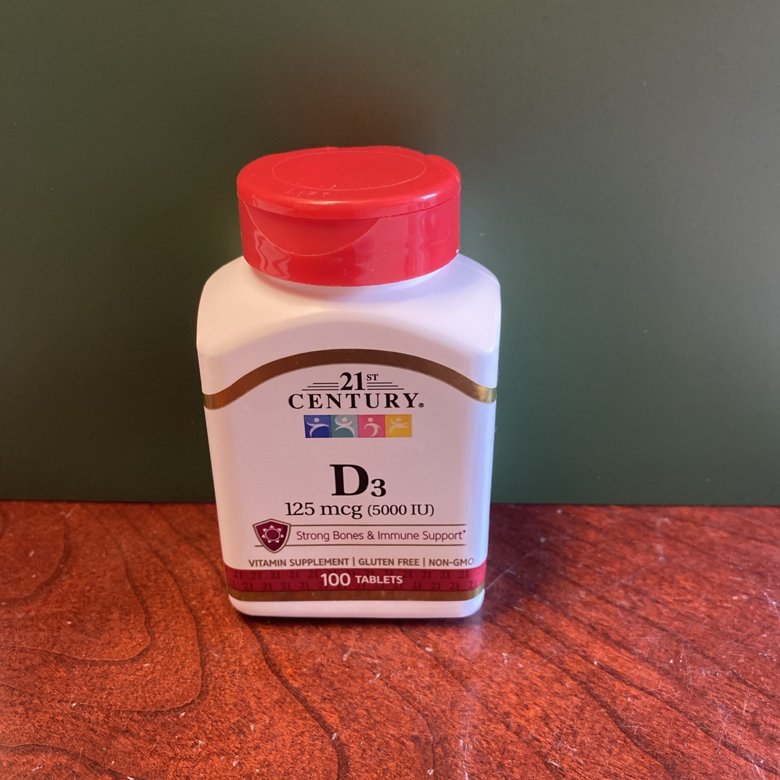 21st Century Vitamin D3 125 mcg (5000 IU) Supplement – 100 Ct – Exp 11/26