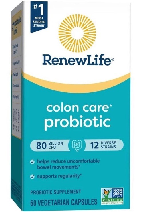 Renew Life Ultimate Colon Care Probiotic 80 Billion CFU 60 Capsules 07/26 Fresh!