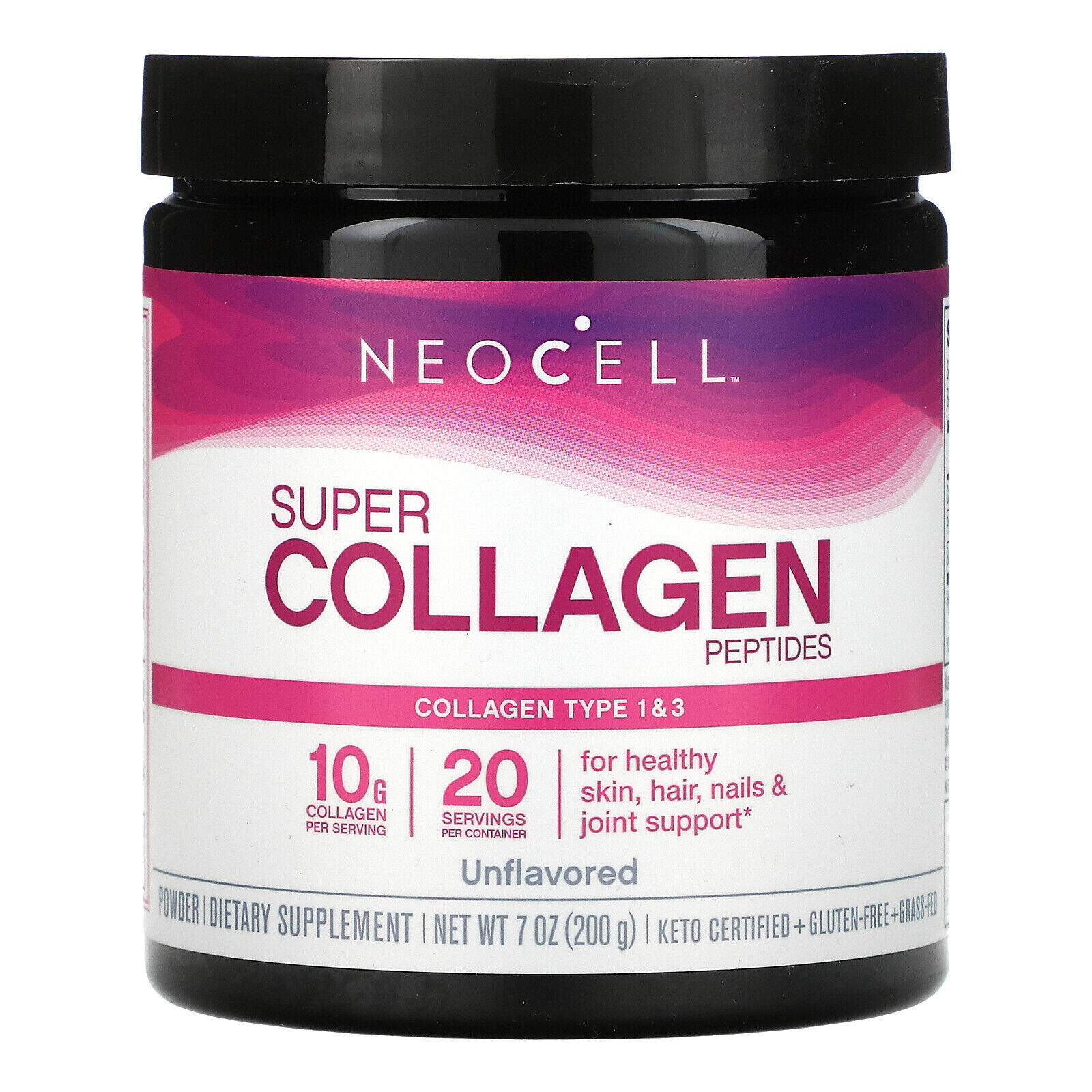 NeoCell SUPER COLLAGEN Type 1 & 3 Unflavored 7 oz Powder RADIANT SKIN HAIR NAILS