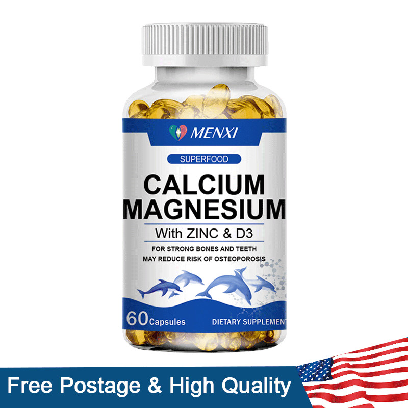 Calcium Magnesium Zinc with Vitamin D3 Strong For Bone Health Muscle Improvement