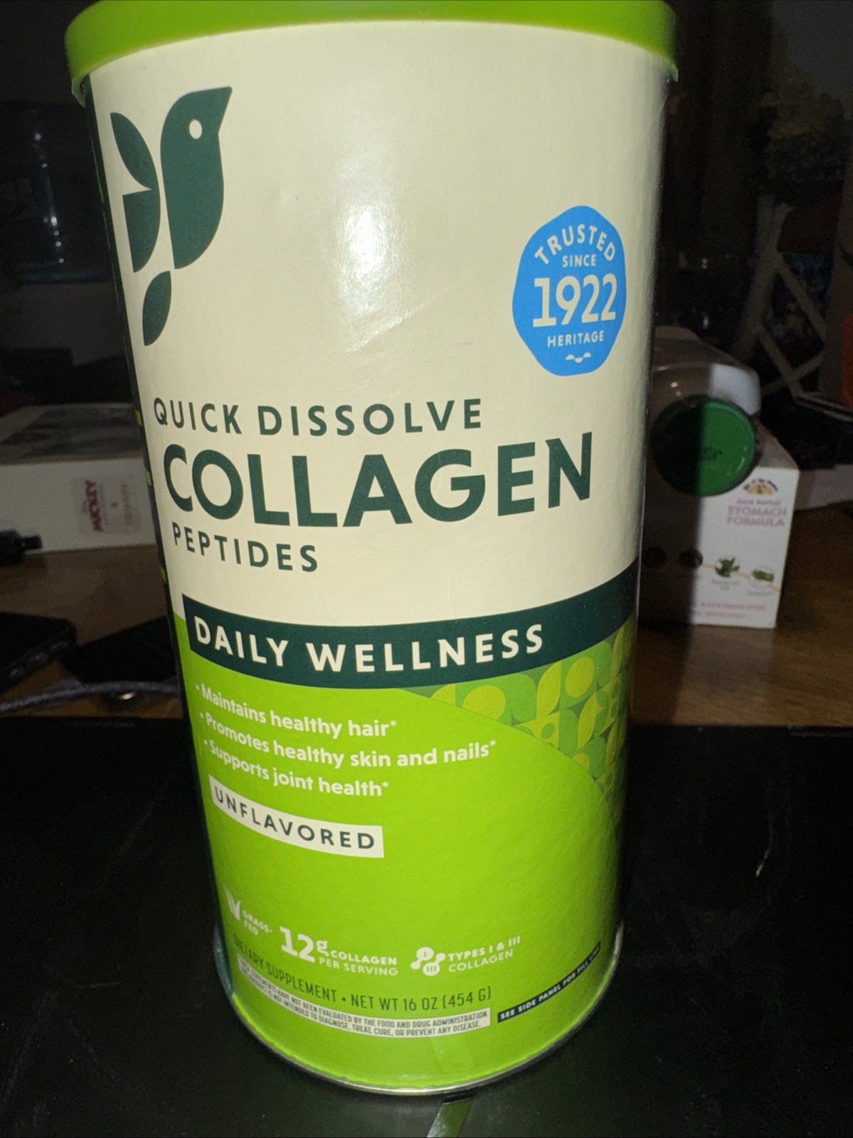 2x Great Lakes Quick Dissolve Collagen Peptides Daily Wellness Powder Unflavored