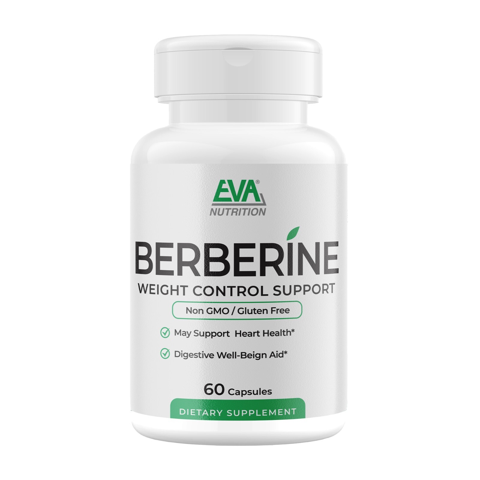 EVA nutrition Berberine weight control Support Heart health & Immune 60 capsules