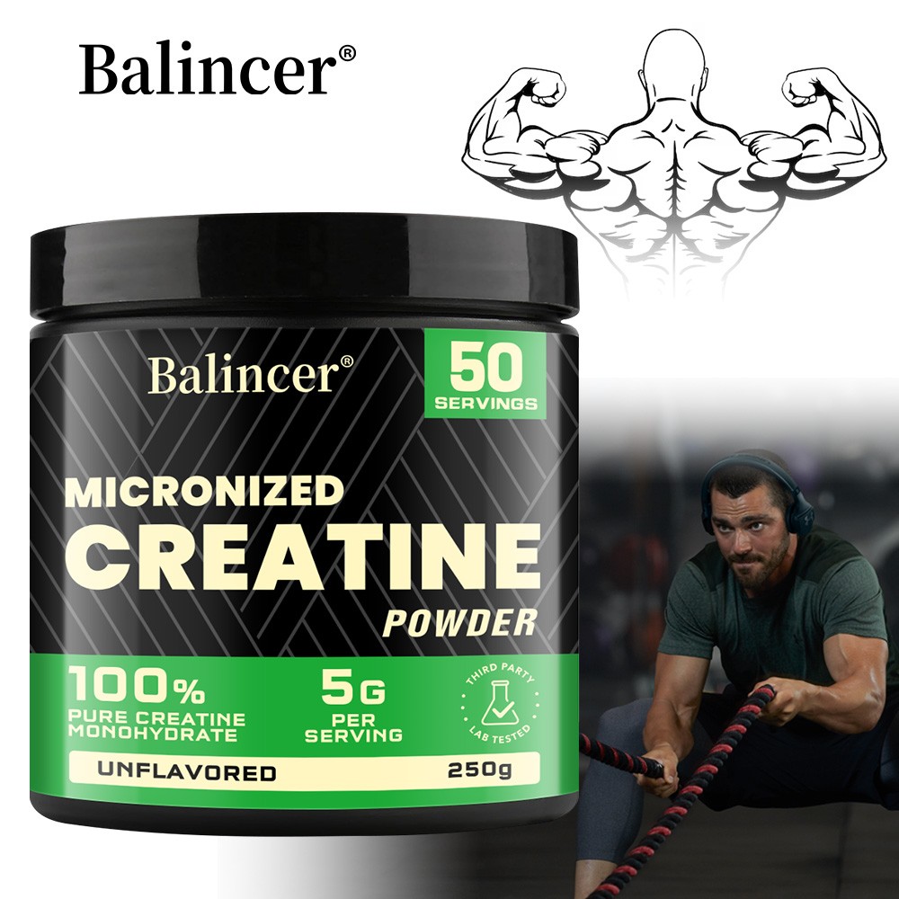 Micronized Creatine Powder Replenish Energy Accelerates Muscle Growth 150-250 G