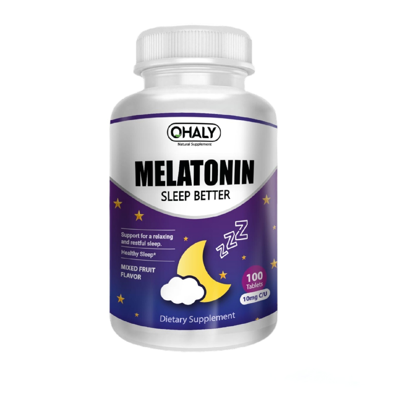Melatonin 10 mg Fast Dissolve 100 Tablets Ultra Strength Rapid Release E.11/26
