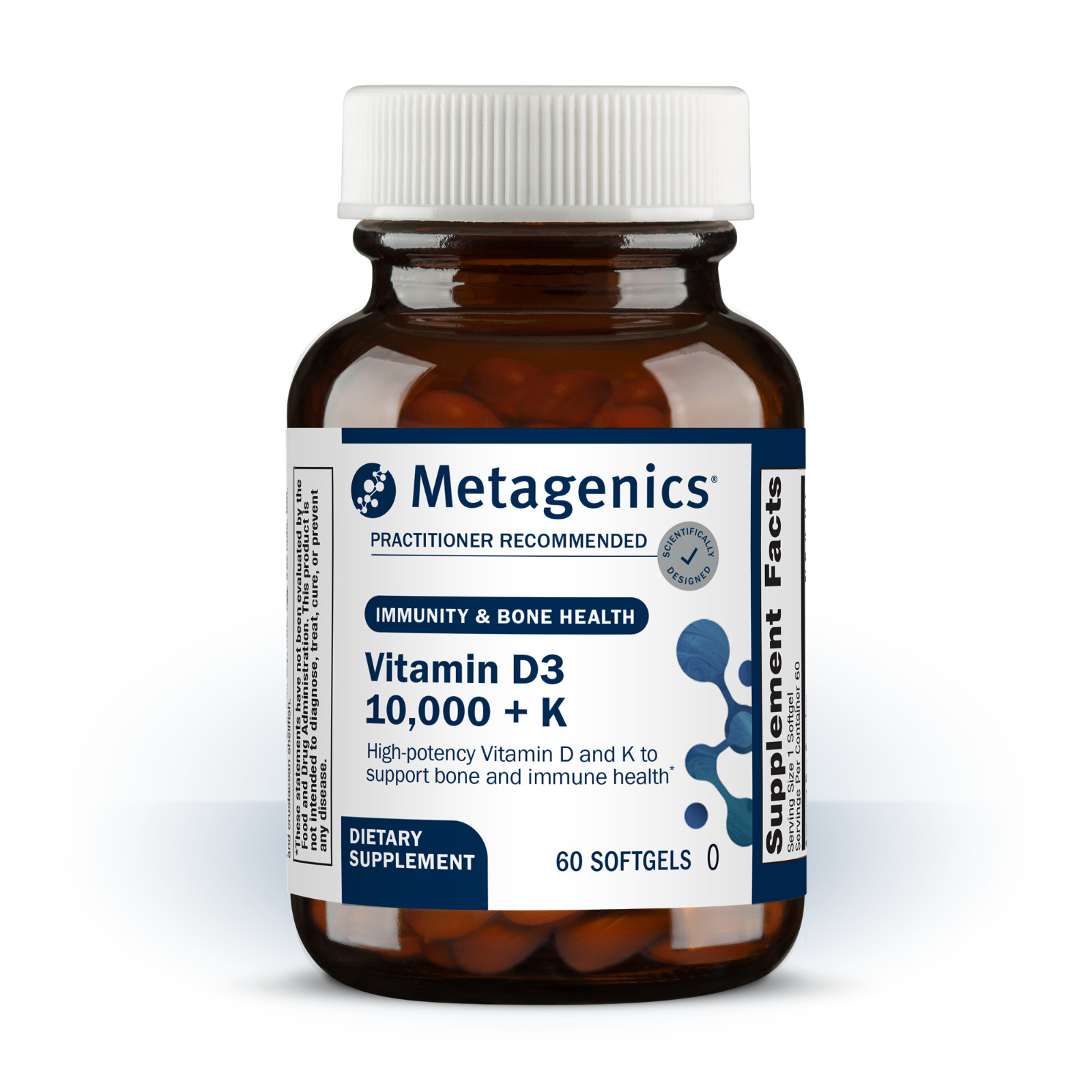 Metagenics Vitamin D3 + K – for Artery Health, Immune Support, Bone & Heart