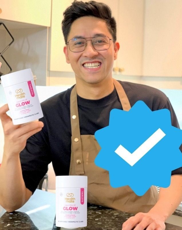 Healthmate GLOW 60 Chewable Tablets Biotin ,Collagen.Vit B complex