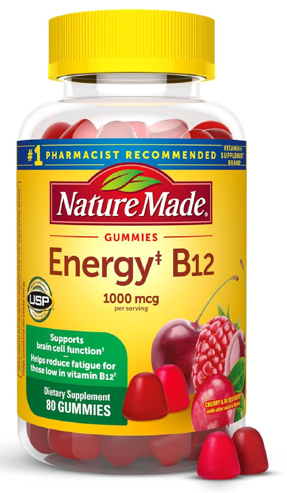 Nature Made Energy B12 1000 mcg, Dietary Supplement for Energy Metabolism Suppor