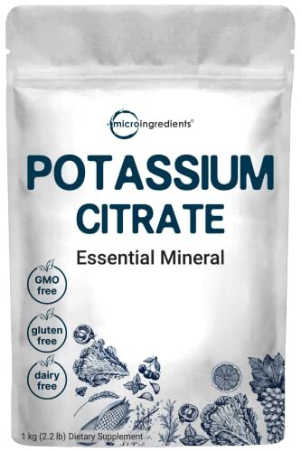 US Origin Potassium Citrate Powder, 1 KG (35 Ounce), Essential Electrolyte Su…