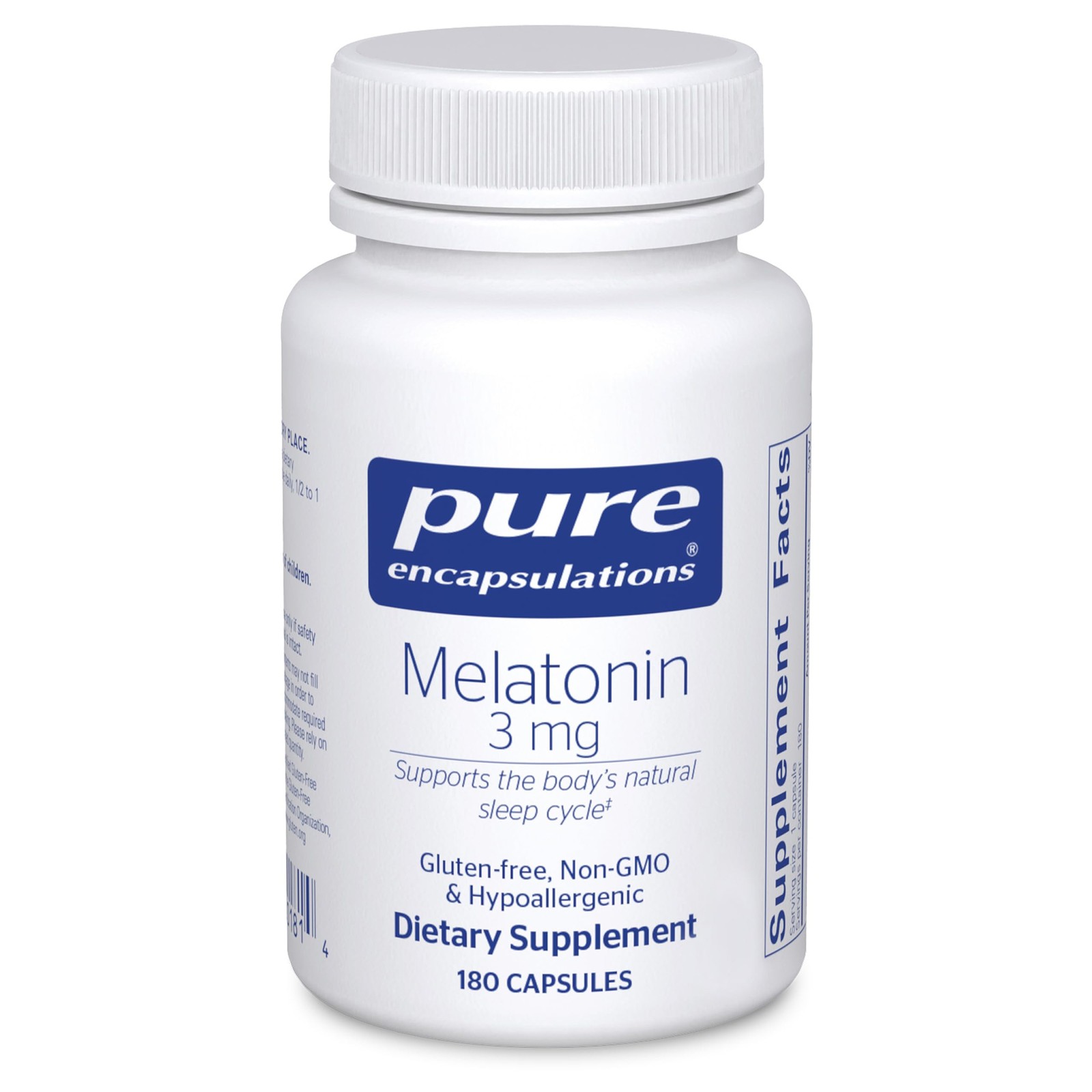 Pure Encapsulations Melatonin 3 mg – Antioxidant Supplement to Support Natural