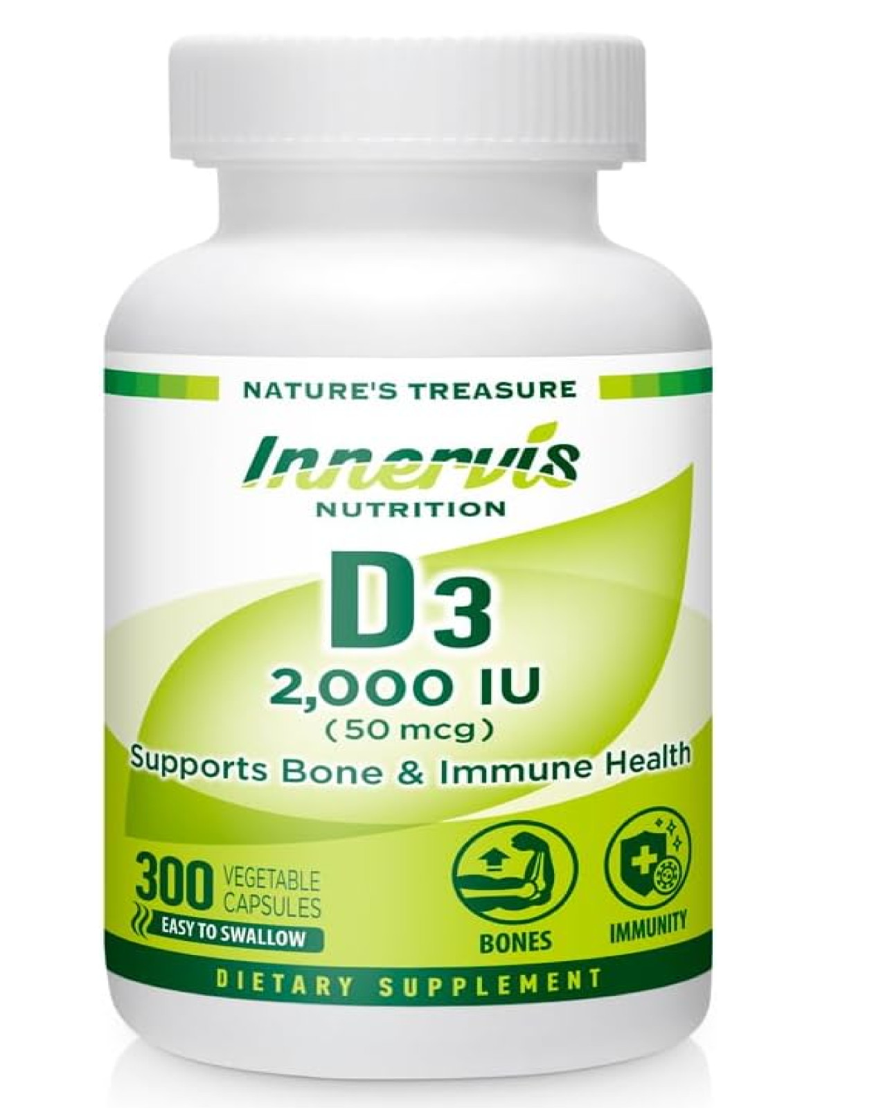 High Potency Vitamin D3 2000 IU – Boost Immune, Support Bone & Teeth, Easy to Sw