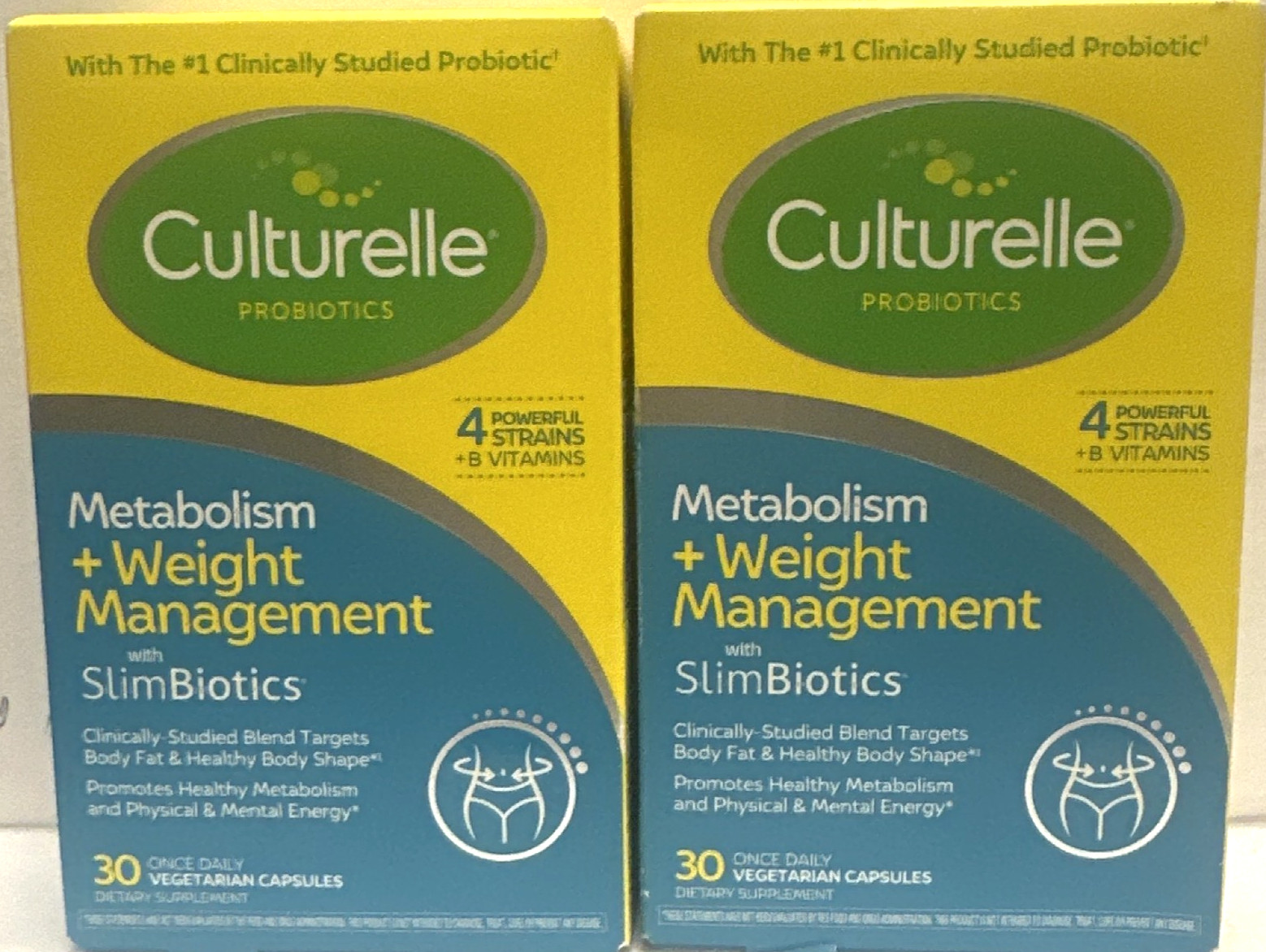 Culturelle Probiotics Metabolism+Weight Management,2Pk(30 Capsules ea)EXP:10/26+