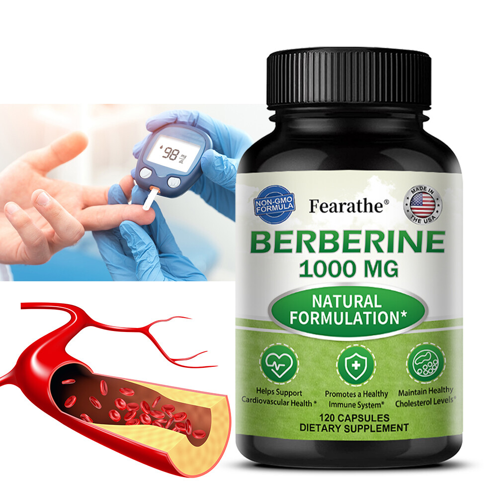 Berberine 1000mg Capsules* Healthy Immune System Support