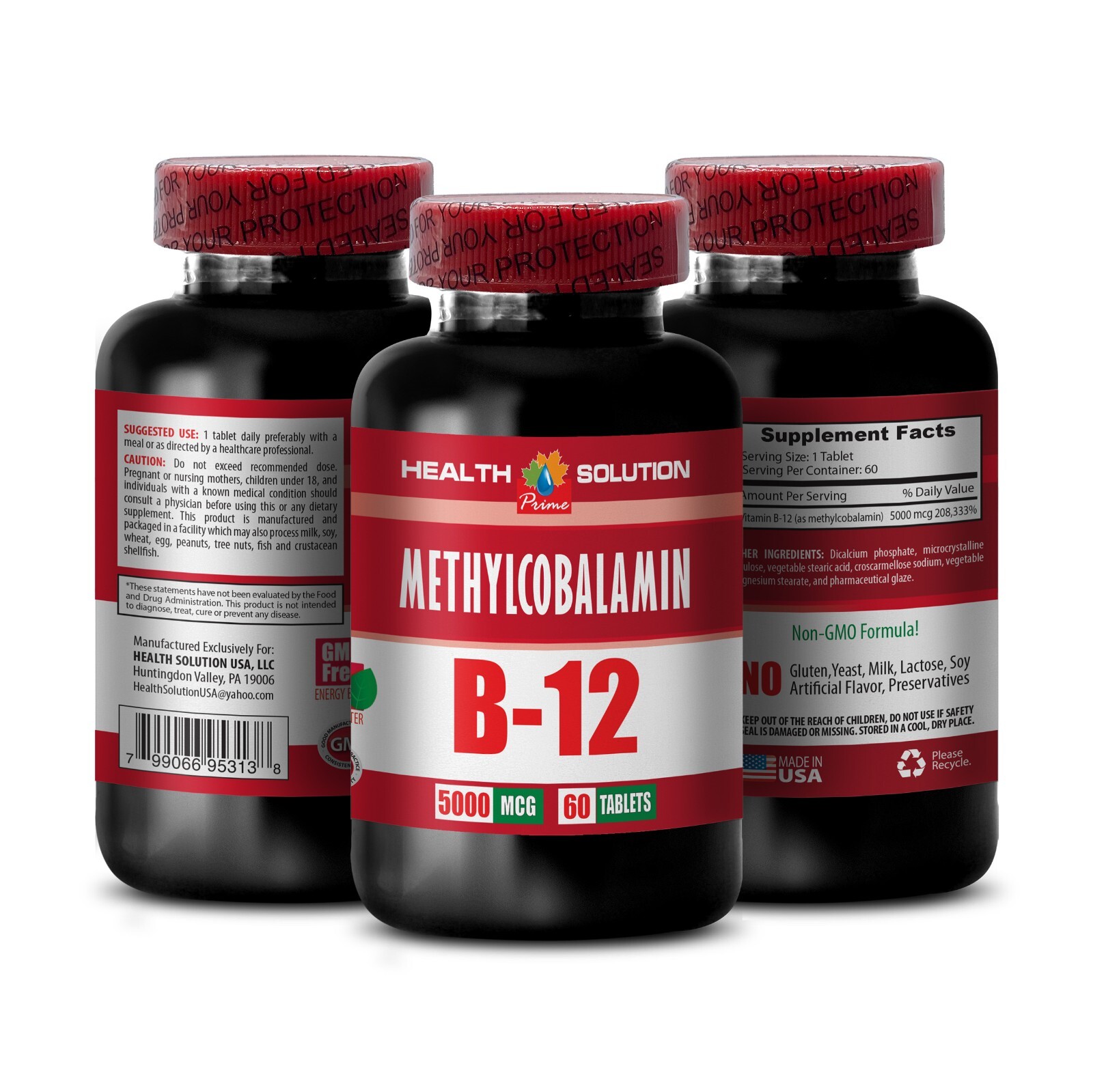 Methylcobalamin premium quality – B-12 METHYLCOBALAMIN – B-12 supplement 1Bot