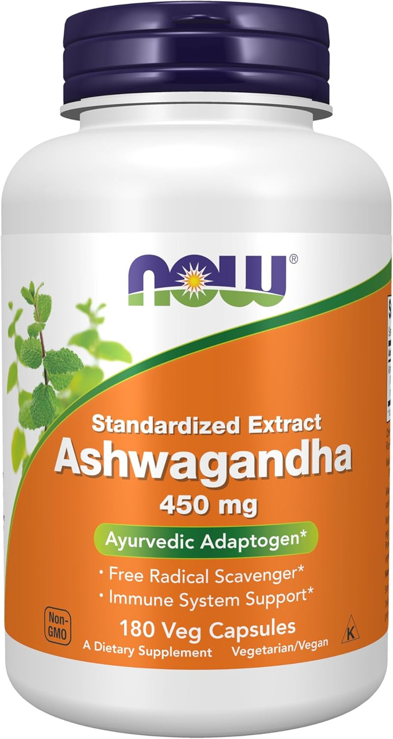Supplements, Ashwagandha (Withania Somnifera) 450 Mg (Standardized Extract), 180