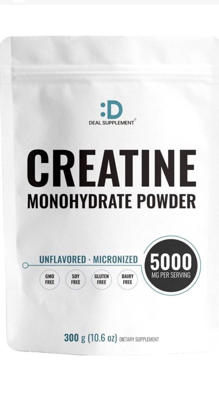 Instant Creatine Monohydrate Powder Muscle Gain 5000mg Per Serv (5g) 60 Servings