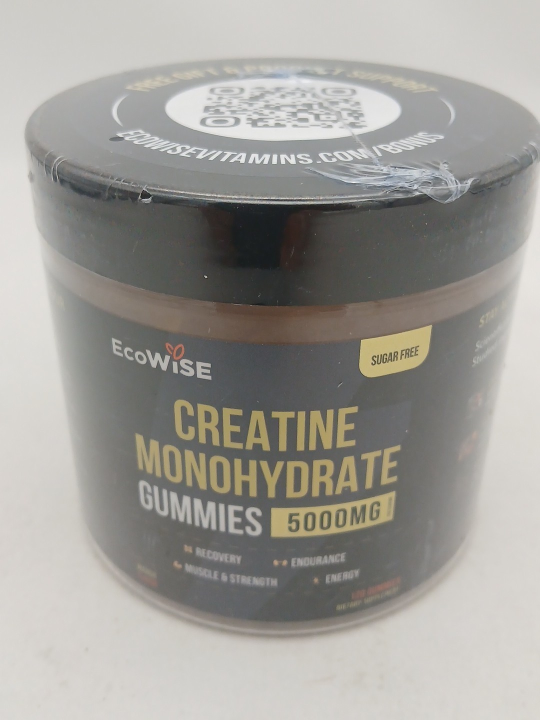 EcoWise Wellness Creatine Monohydrate –  Mango – 120 Gummies
