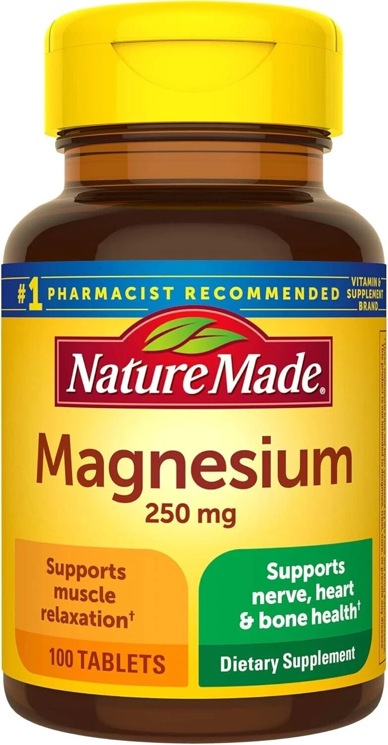 SM Nature Made Magnesium Oxide 250mg 100 Tablets