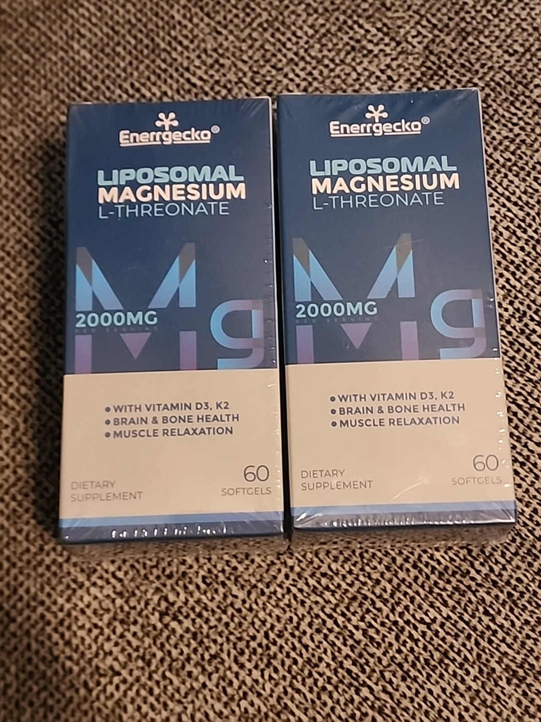 Liposomal Magnesium Softgels 2000mg – Magnesium Supplement with Vitamin D3 & K2