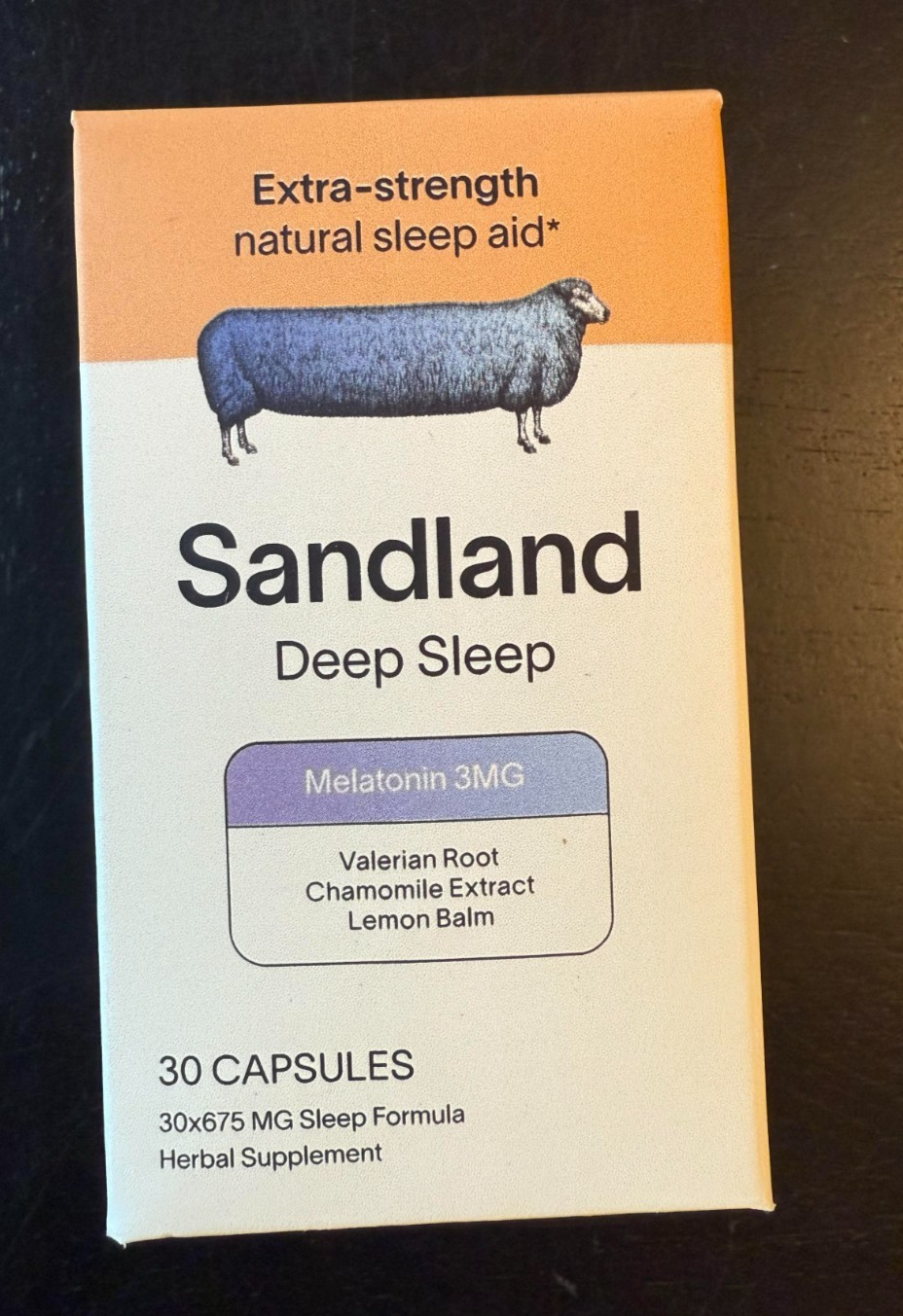 Sandland Deep Sleep Natural Sleep Aid Melatonin 30 Pills EXP 11-25 Sealed READ