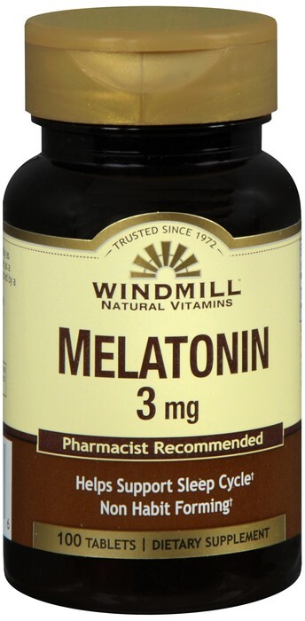 Windmill Natural Vitamins Melatonin 3 mg 100 Tablets