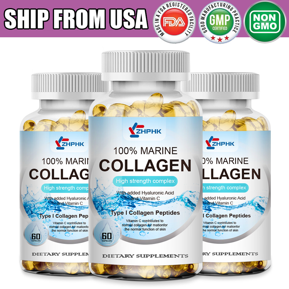 Marine Collagen 1300mg – Skin, Joint, Beauty & Anti-Aging Support 180 Softgels