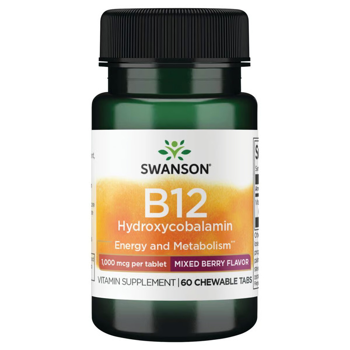 Swanson Supplemelts Vitamin B-12 1,000 Mcg 60 Chewable Tablets