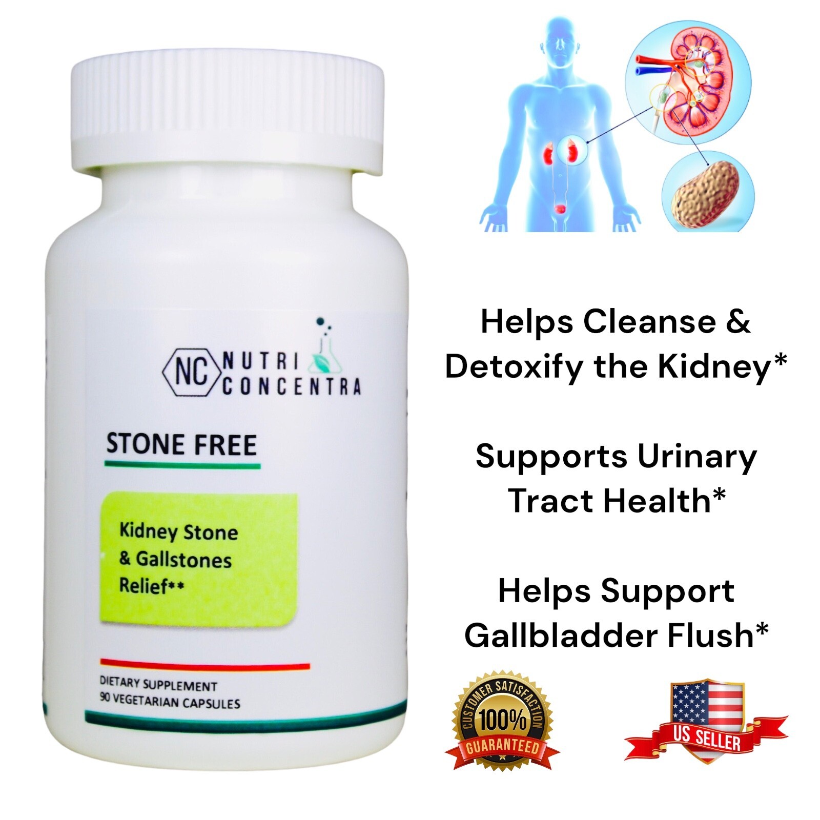 Renal Supplement Help to Reduce Stone with Potassium Citrate, 750 mg, 90 Capsule