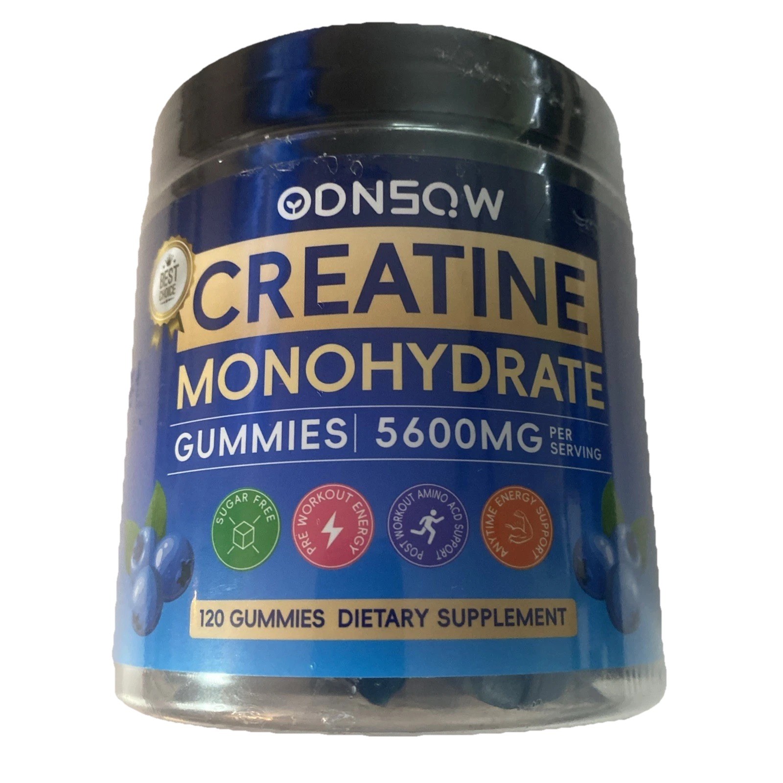 Creatine Monohydrate Gummies 5600MG 120 Ct Exp 12/2026