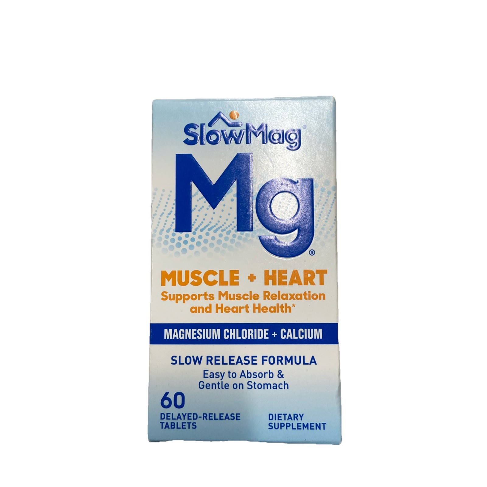 SlowMag Mg Muscle + Heart Magnesium Chloride + Calcium Supplement